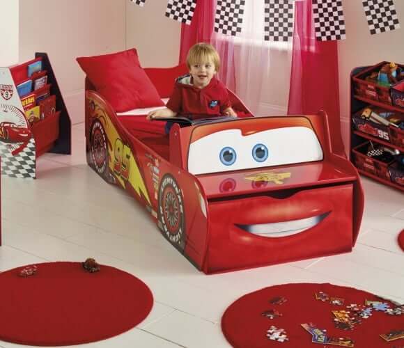 Lightning shops mcqueen kids bed